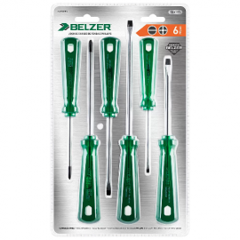 Jogo de Chave de Fenda e Phillips belzer 6 pe�as 