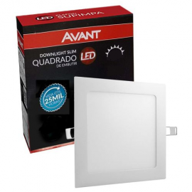 Led Painel Pop Emb. Quad. 17-BR6500K-12W-Biv