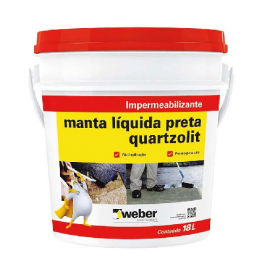 Manta Liquida Preta Quartzolit 18 Litros