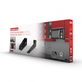 Suporte Preto para Forno Microondas Brasforma