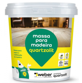 Massa para Madeira Mogno 0,4kg Quartzolit